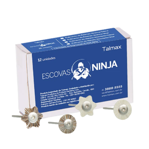 Escova Ninja para PM Disco e Estrela c/12 - Talmax
