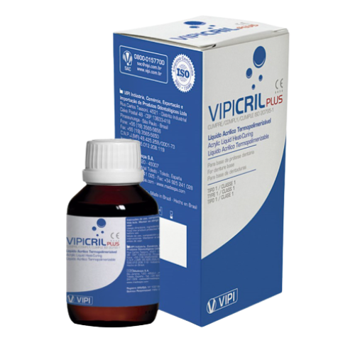 Resina Acrílica VIPICRIL Termopolimerizável Líquido - VIPI