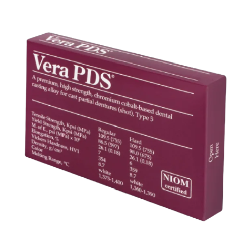 Liga Metálica de Cromo Cobalto Vera PDS Hard 200g - Aalbadent