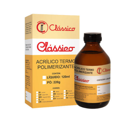 Resina Clássico Termopolimerizável Líquido - Clássico