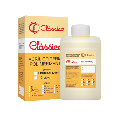 Resina Clássico Termopolimerizável Pó - Clássico