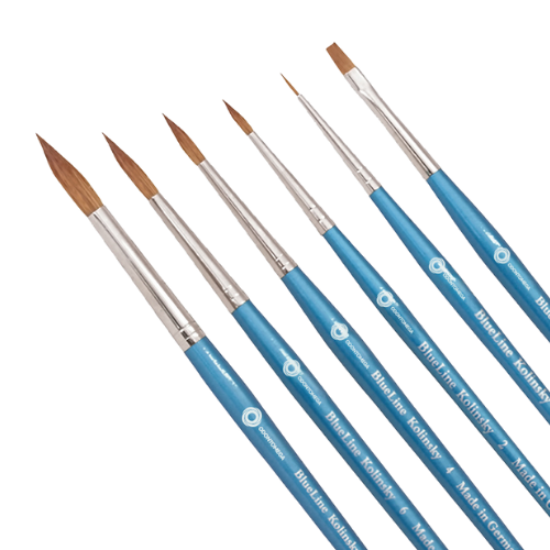 Pincel para Cerâmica BlueLine Kolinsky - ODONTOMEGA