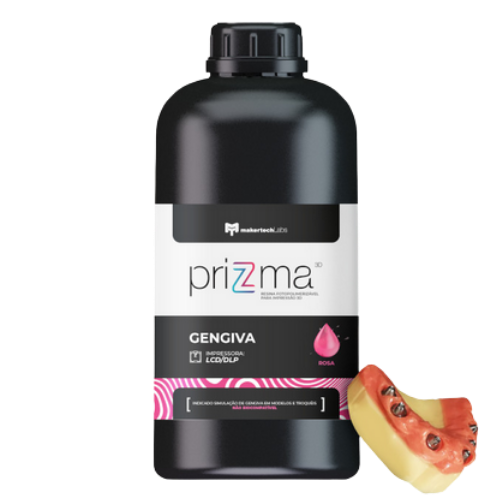 Resina Impressão 3D Gengiva Rosa 250g DLP/LCD - Makertech