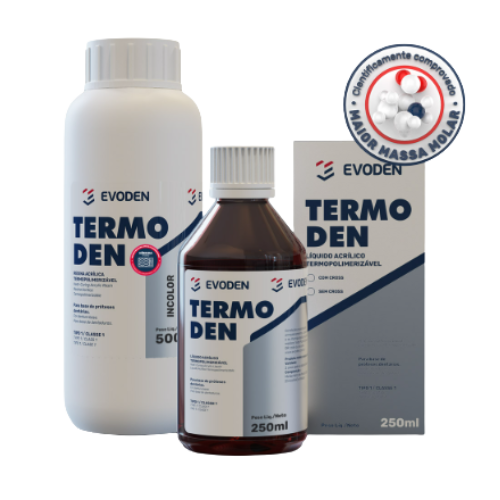 Resina Acrílica Termopolimerizável Termoden Pó - Evoden