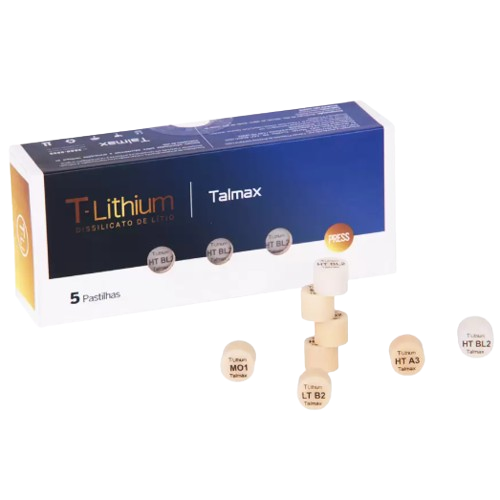Pastilha de Dissilicato T-Lithium Press LT c/5 - Talmax