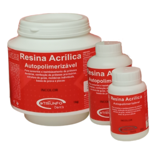 Resina Acrílica Triunfo Autopolimerizável Pó - Triunfo